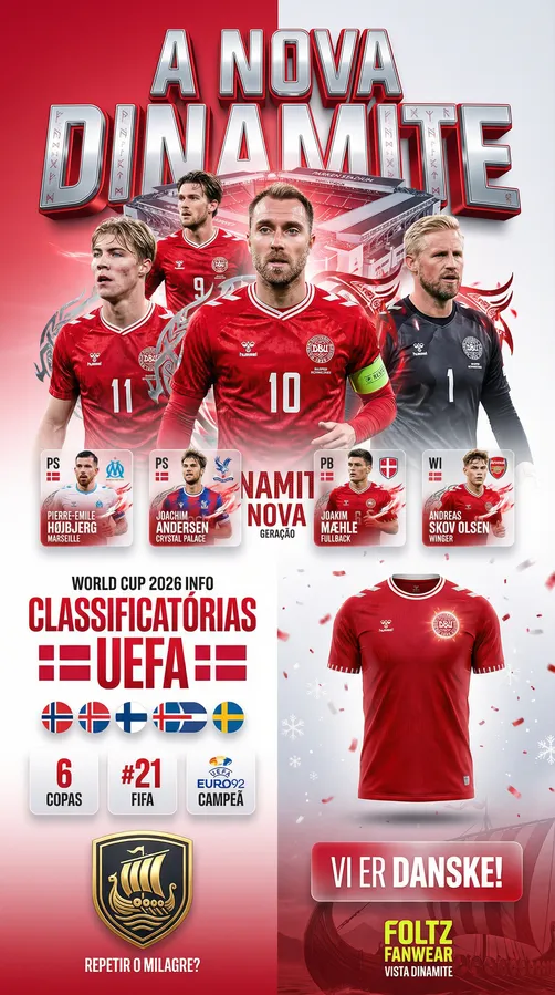 Dinamarca - Plantel 2026