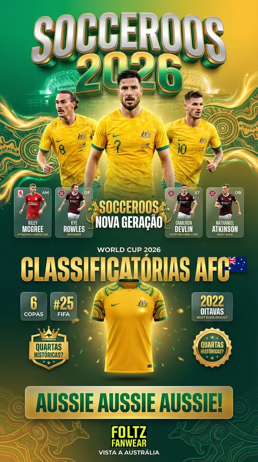 Austrália - Plantel 2026