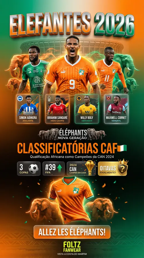 Costa do Marfim - Plantel 2026