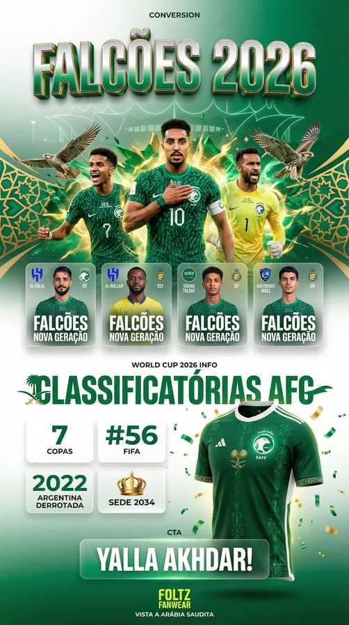 Arábia Saudita - Plantel 2026
